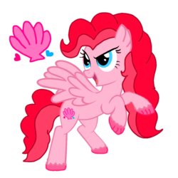 Size: 1078x1080 | Tagged: safe, artist:徐詩珮, oc, oc:hesht cake, hippogriff, g4, my little pony: the movie, cutie mark, magical lesbian spawn, next generation, offspring, parent:pinkie pie, parent:princess skystar, parents:skypie, rearing, simple background, transparent background