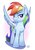 Size: 1392x2000 | Tagged: safe, artist:tsitra360, rainbow dash, pegasus, pony, g4, faic, female, looking at you, simple background, smug, smugdash, solo, spread wings, white background, wings