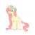 Size: 900x900 | Tagged: safe, artist:whalepornoz, fluttershy, classical unicorn, pony, unicorn, g4, alternate design, braid, cloven hooves, female, floral head wreath, flower, fluttershy (g5 concept leak), g5 concept leak style, g5 concept leaks, horn, leonine tail, looking at you, mare, redesign, simple background, smiling, solo, stray strand, three quarter view, transparent background, unicorn fluttershy, unshorn fetlocks