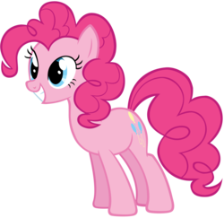 Size: 4677x4554 | Tagged: safe, artist:andoanimalia, pinkie pie, earth pony, pony, friendship is magic, g4, absurd resolution, excited, female, mare, simple background, smiling, solo, transparent background, vector