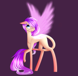 Size: 2491x2408 | Tagged: safe, artist:hyshyy, oc, oc only, oc:song bird, earth pony, pony, artificial wings, augmented, eyepatch, female, high res, magic, magic wings, mare, solo, wings