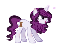 Size: 1280x1015 | Tagged: safe, artist:jxst-roch, oc, oc only, oc:bear heart, pony, unicorn, base used, female, magic, mare, solo