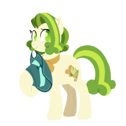 Size: 1750x1750 | Tagged: safe, artist:fannytastical, pistachio, earth pony, pony, best gift ever, g4, fedora, female, hat, rule 63, simple background, smiling, solo, transparent background