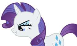 Size: 1500x886 | Tagged: safe, artist:punchingshark, rarity, pony, g4, female, simple background, smiling, smirk, solo, transparent background, vector