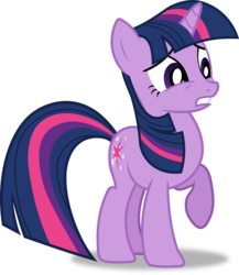 Size: 1982x2286 | Tagged: safe, artist:frownfactory, twilight sparkle, pony, unicorn, g4, griffon the brush off, .svg available, cutie mark, female, horn, mare, simple background, solo, svg, transparent background, unicorn twilight, vector, worried