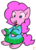 Size: 835x1164 | Tagged: safe, artist:zutcha, pinkie pie, earth pony, pony, g4, clothes, female, looking down, mare, open mouth, simple background, sitting, solo, sweater, transparent background