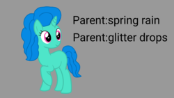 Size: 1920x1080 | Tagged: safe, artist:徐詩珮, pony, unicorn, g4, magical lesbian spawn, next generation, offspring, parent:glitter drops, parent:spring rain, parents:springdrops