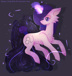 Size: 3200x3386 | Tagged: safe, artist:topolok, oc, oc only, bird, pony, unicorn, cheek fluff, chest fluff, concave belly, glowing horn, high res, horn, ribs, simple background, skinny, thin