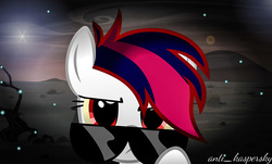 Size: 1196x720 | Tagged: safe, artist:p.a.r.m.s, oc, oc only, earth pony, pony, female, glasses, looking at you, night, red mane, serious, serious face, solo, vector