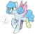 Size: 1753x1712 | Tagged: safe, artist:acluigiyoshi, oc, oc only, pony, clothes, female, mare, offspring, parent:pinkie pie, parent:soarin', parents:soarinpie, socks, solo, striped socks, two toned wings