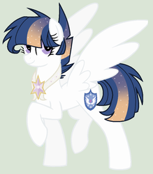Size: 764x874 | Tagged: safe, artist:mlpgalaxyblossom, oc, oc only, oc:astral dawn, pegasus, pony, female, mare, offspring, parent:flash sentry, parent:twilight sparkle, parents:flashlight, simple background, solo