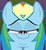 Size: 996x1080 | Tagged: safe, edit, edited screencap, screencap, rainbow dash, pony, g4, blursed image, faic, female, looking at you, mirrored, not salmon, smiling, smug, smugdash, solo, unitinu, wat, what has science done, wtf