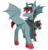 Size: 2319x2415 | Tagged: safe, artist:meowcephei, oc, oc only, bat pony, ghost, pony, bat pony oc, clothes, commission, duo, hat, high res, knife, scarf, simple background, sketch, transparent background