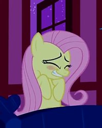 Size: 860x1080 | Tagged: safe, screencap, fluttershy, pegasus, pony, g4, the super speedy cider squeezy 6000, eyes closed, female, mare, solo