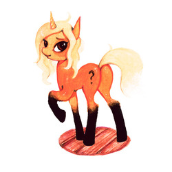 Size: 500x500 | Tagged: safe, artist:-fuchs-, oc, oc only, pony, unicorn, butt, female, mare, plot, ponysona, solo