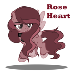 Size: 1024x1037 | Tagged: safe, artist:lavendersweet121, oc, oc only, oc:rose heart, pegasus, pony, female, mare, simple background, solo, transparent background
