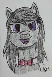 Size: 903x1336 | Tagged: safe, artist:rapidsnap, octavia melody, earth pony, pony, g4, female, solo, traditional art