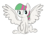 Size: 4600x3450 | Tagged: safe, artist:dumbwoofer, blossomforth, pegasus, pony, g4, female, mare, simple background, solo, spread wings, transparent background, underhoof