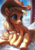 Size: 850x1200 | Tagged: safe, artist:assasinmonkey, applejack, earth pony, pony, g4, cowboy hat, cute, digital painting, female, hat, jackabetes, mare, signature, sitting, smiling, snow, solo, stetson, winter