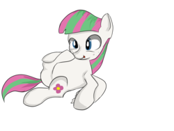 Size: 4600x3450 | Tagged: safe, artist:dumbwoofer, blossomforth, pegasus, pony, g4, contortion, contortionist, contortionista, female, lying, mare, simple background, solo, transparent background