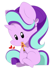 Size: 3024x4032 | Tagged: safe, artist:kittyrosie, starlight glimmer, pony, unicorn, g4, cute, female, food, glimmerbetes, mare, meat, pepperoni, pepperoni pizza, pizza, simple background, solo, transparent background
