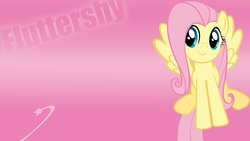Size: 1920x1080 | Tagged: safe, artist:fallingcomets, fluttershy, pony, g4, female, poster, solo