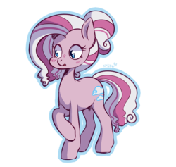 Size: 1073x1019 | Tagged: safe, artist:spetu, oc, oc only, oc:claudia pie, earth pony, pony, female, mare, parent:pinkie pie, parent:star swirl the bearded, simple background, solo, transparent background