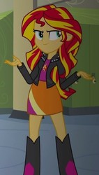 Size: 315x554 | Tagged: safe, screencap, sunset shimmer, equestria girls, g4, my little pony equestria girls, cropped