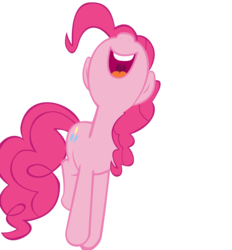 Size: 3300x3560 | Tagged: safe, artist:fallingcomets, pinkie pie, earth pony, pony, g4, the last roundup, cute, diapinkes, female, happy, high res, simple background, solo, transparent background, vector