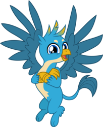 Size: 3000x3679 | Tagged: safe, artist:cloudy glow, gallus, griffon, g4, .ai available, cute, flying, gallabetes, high res, looking at you, majestic, male, paws, simple background, solo, spread wings, transparent background, vector, wings