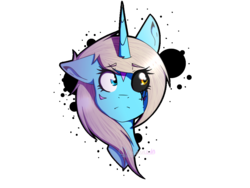 Size: 1024x768 | Tagged: safe, artist:chazmazda, oc, oc only, oc:charlie gallaxy-starr, pony, bust, ponysona, portrait, shade, solo