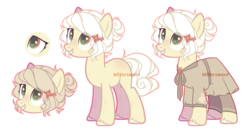 Size: 1024x530 | Tagged: safe, artist:biitt, oc, oc only, earth pony, pony, clothes, dress, female, mare, simple background, solo, transparent background