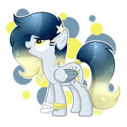 Size: 1800x1800 | Tagged: safe, artist:xxmelody-scribblexx, oc, oc only, oc:star dust, pegasus, pony, bandage, female, mare, solo