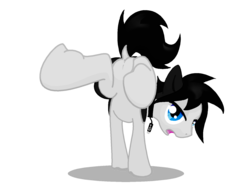 Size: 1600x1200 | Tagged: safe, artist:oddwarg, oc, oc only, pony, dock, looking back, simple background, solo, transparent background