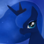 Size: 1064x1064 | Tagged: safe, artist:trefleix, princess luna, alicorn, pony, g4, bust, crown, cute, ethereal mane, female, jewelry, lunabetes, no mouth, portrait, regalia, solo, starry mane