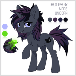 Size: 995x1000 | Tagged: safe, artist:hioshiru, oc, oc only, oc:theo, pony, unicorn, female, glowing horn, horn, raised hoof, reference sheet, solo