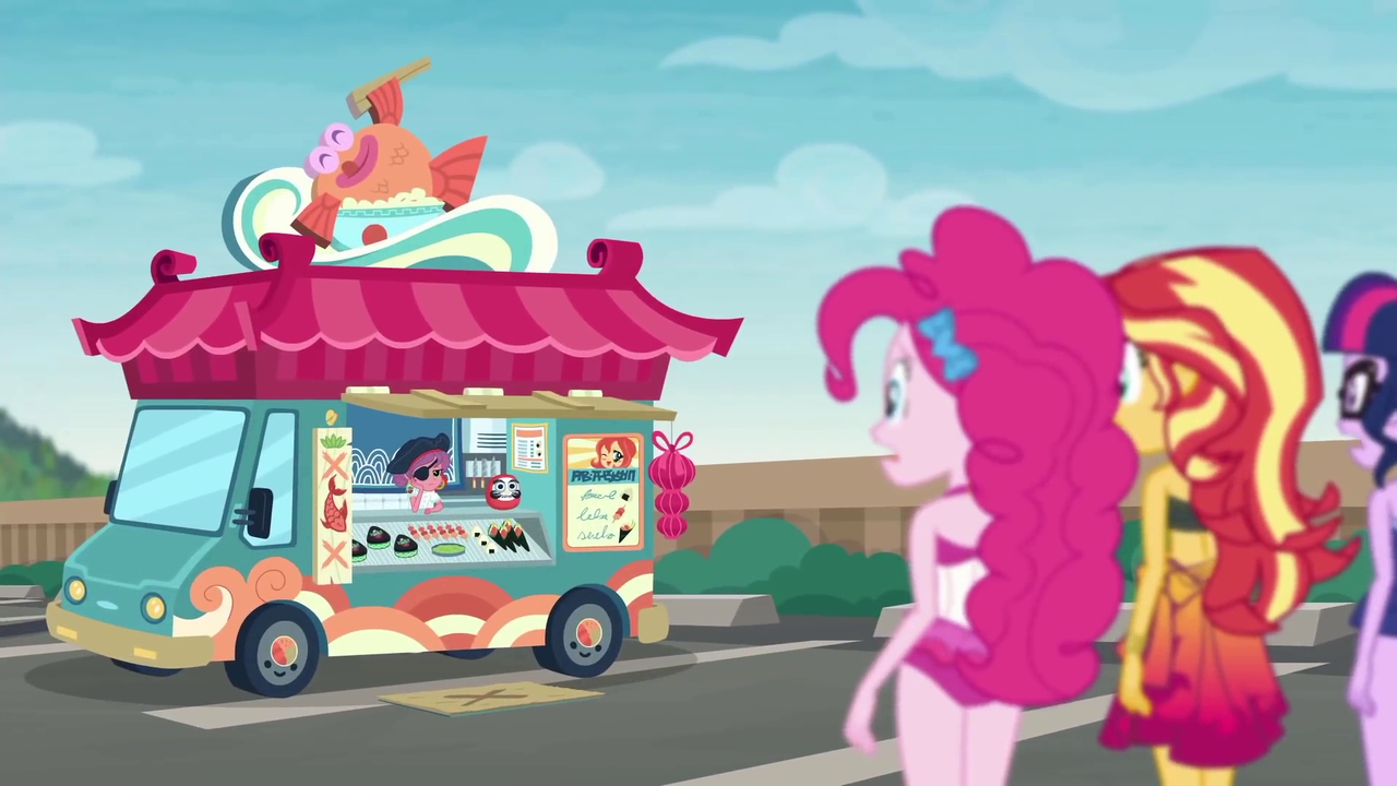 sunset shimmer sushi truck