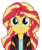 Size: 2738x3273 | Tagged: safe, artist:keronianniroro, sunset shimmer, equestria girls, g4, clothes, female, front view, high res, jacket, leather jacket, looking at you, simple background, smiling, solo, transparent background, vector