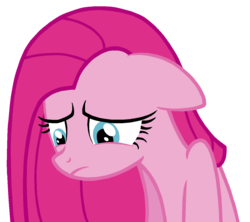 Size: 1188x1054 | Tagged: safe, artist:twilirity, pinkie pie, earth pony, pony, g4, magical mystery cure, female, pinkamena diane pie, sad, simple background, solo, sulking, transparent background, vector