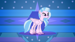 Size: 3840x2160 | Tagged: safe, artist:dashiesparkle edit, artist:laszlvfx, edit, silverstream, classical hippogriff, hippogriff, g4, school daze, female, high res, jewelry, leaning forward, necklace, solo, vector, wallpaper, wallpaper edit