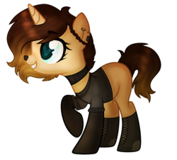 Size: 2503x2261 | Tagged: safe, artist:spectrumnightyt, oc, oc only, oc:camilla marie, original species, pony, clothes, female, high res, shirt, simple background, solo, transparent background