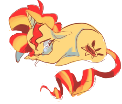 Size: 506x433 | Tagged: safe, artist:let-the-rainbow-remind-us, sunset shimmer, pony, unicorn, g4, crying, sad, simple background, transparent background