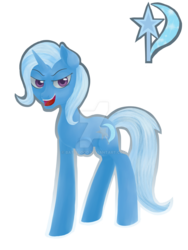 Size: 1024x1365 | Tagged: safe, artist:bat-blood, trixie, pony, g4, deviantart watermark, female, looking at you, obtrusive watermark, pointing, simple background, solo, transparent background, watermark