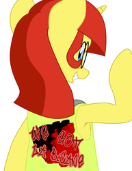 Size: 2700x3492 | Tagged: safe, artist:aaronmk, oc, oc:lefty pony, pony, french, high res, simple background, vector, white background, yellow vests