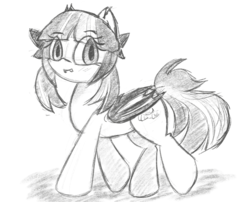 Size: 1280x1033 | Tagged: source needed, useless source url, safe, artist:ciy-e, oc, oc only, bat pony, pony, bat pony oc, female, pigtails, sketch, solo