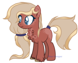 Size: 1925x1561 | Tagged: safe, artist:jxst-blue, oc, oc only, oc:pacific rose, earth pony, pony, female, mare, simple background, solo, transparent background