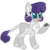 Size: 776x776 | Tagged: safe, artist:sandwichbuns, oc, oc only, oc:yarnball, hybrid, female, interspecies offspring, offspring, parent:capper dapperpaws, parent:rarity, parents:capperity, simple background, solo, transparent background