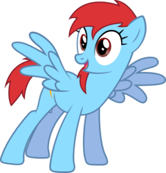 Size: 6190x6435 | Tagged: safe, artist:redpandapony, oc, oc only, oc:rush, pegasus, pony, absurd resolution, female, mare, simple background, solo, transparent background, vector