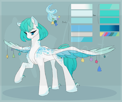Size: 3000x2500 | Tagged: safe, artist:tigra0118, oc, oc only, pegasus, pony, adoptable, christmas, female, high res, holiday, reference sheet, solo