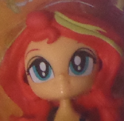 Size: 576x561 | Tagged: safe, screencap, sunset shimmer, equestria girls, g4, doll, equestria girls minis, face, female, irl, photo, toy